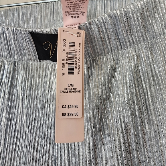 Victoria Secret Shiny Joggers size Large NWT!!! - Picture 4 of 4